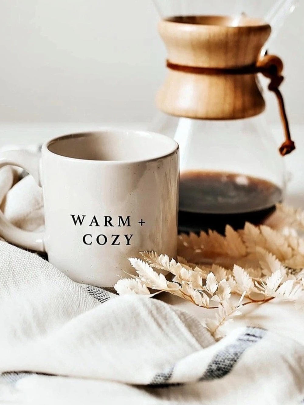 Sweet Water Decor Warm + Cozy Ceramic Mug – Brand New